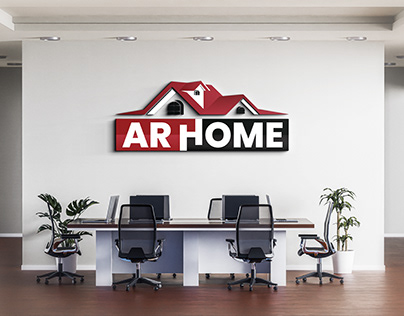AR HOME LOGO, logo design, home logo