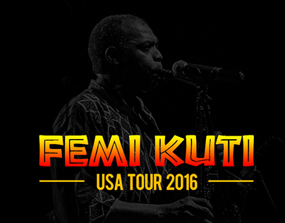 Femi Kuti USA Tour 2016