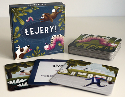 Łejery - illustrated flash cards for kids/ art diploma