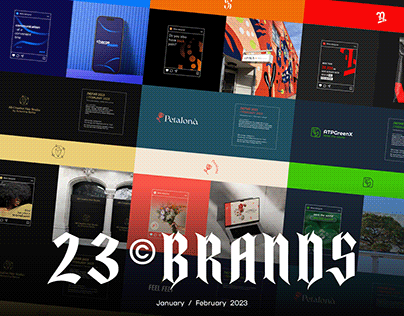 23 Brands - brand identity & social media post