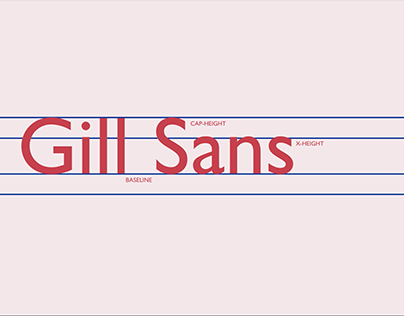 Gill Sans Infographic