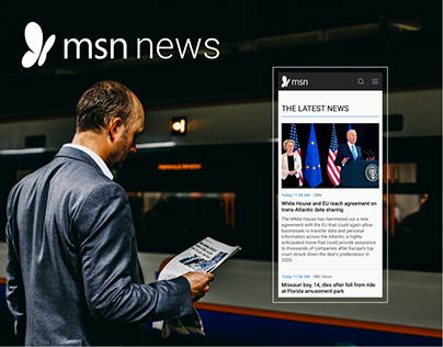 MSN News | Website redesign concept