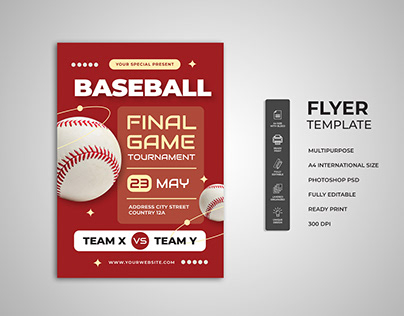 Baseball Final Game Flyer