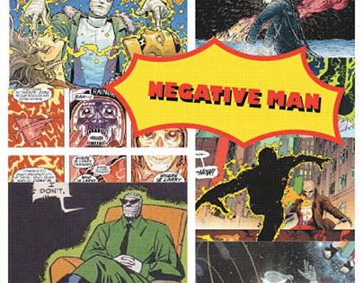 Negative Man Vintage Collage