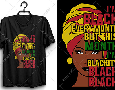 Black history month t shirt design