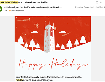 Holiday Email graphic