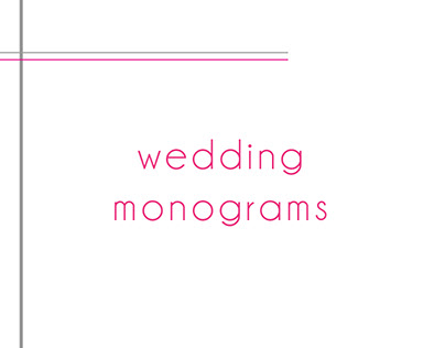 Wedding Monograms