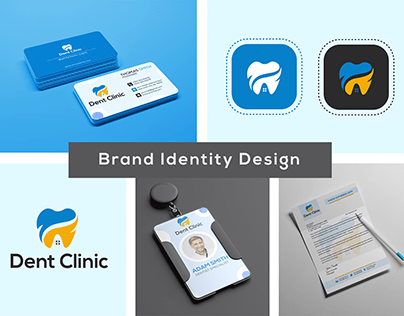 Dent Clinic Logo and Brand Identity Design