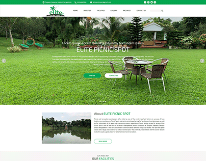 Website Design (Elite Picnic Spot )