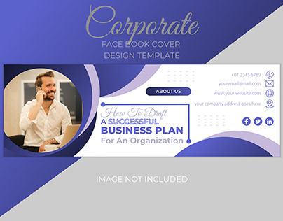 Corporate facebook cover design template