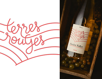 Wine label - Terres rouges - Alsace