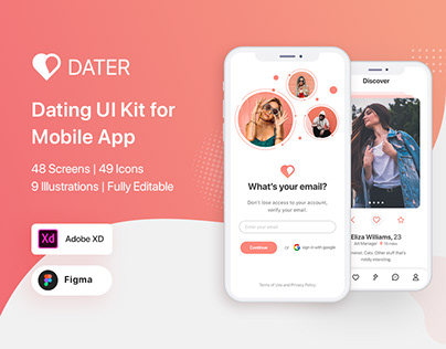 Dater - Dating UI Kit For Mobile App