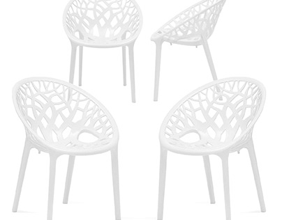 Crystal Chair And Table Set (4 Chair)
