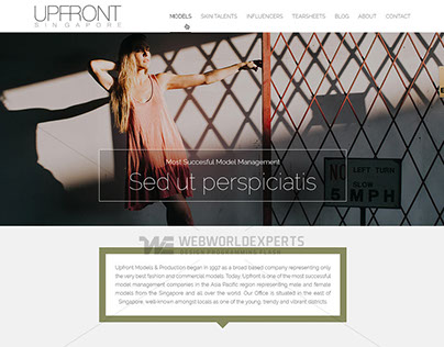 Upfront Models - Website Development