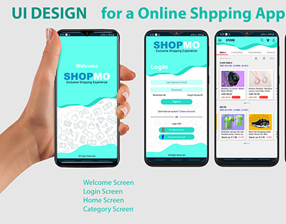 UI design for Online shopping app