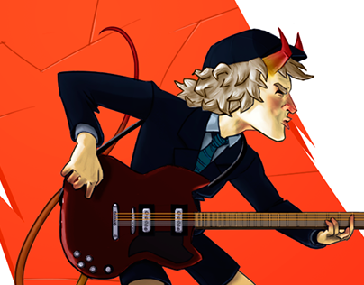 ACDC Angus Young Fan Art