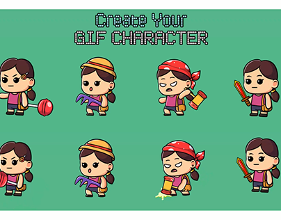 Change Art to Animate Gif Character