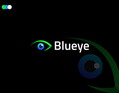 Blue eye modern 3d logo design| Logo mark
