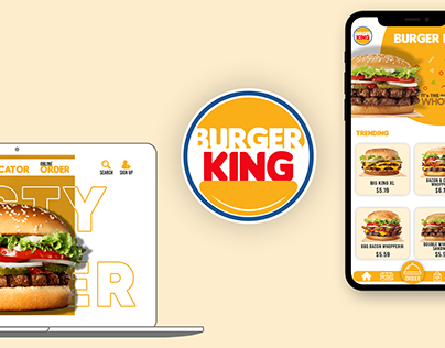 Burger King | Re-branding - Logo, Web & App UI Design