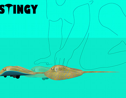 Stingy-Pull Back Stingray Toy