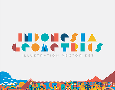 Indonesia Geometrics - Illustration Vector Set