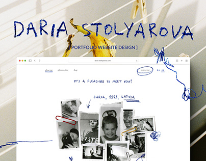 DARIA STOLYAROVA — PORTFOLIO WEBSITE DESIGN