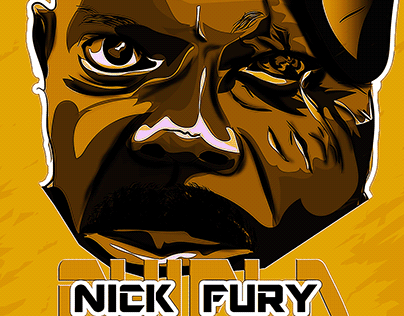 NICK FURY on my page cartoon art