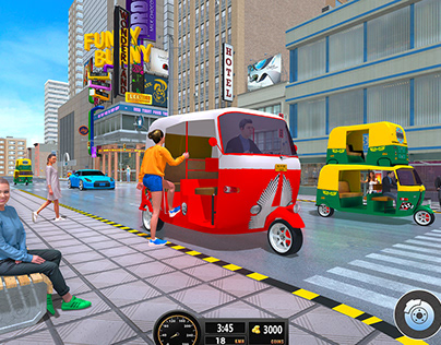 Tuk Tuk rickshaw passenger game