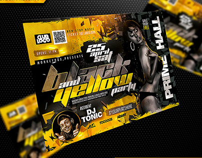 Black&Yellow Party Flyer