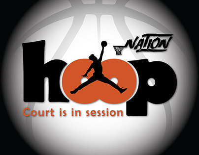 Hoop Nation Basketball logo design