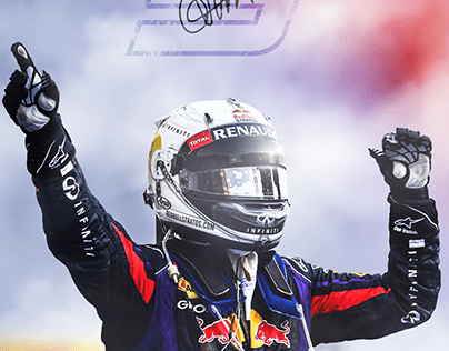 Sebastian Vettel Red Bull Artwork / Wallpaper