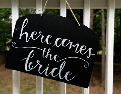 Here Comes the Bride Sign