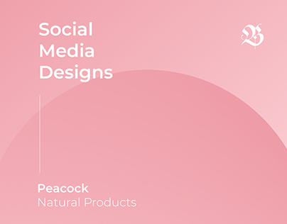 Social Media Designs - Peacock - Natural Products