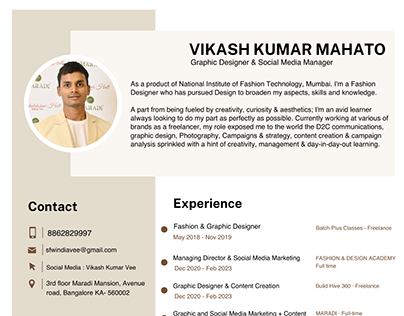 Resume : Vikash Kumar Vee