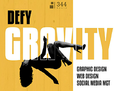 "Defy Gravity" Ad Campaigns designed with mobile phone