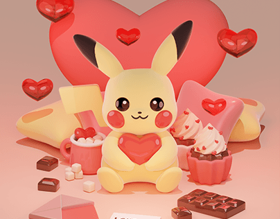 Valentine's Pikachu