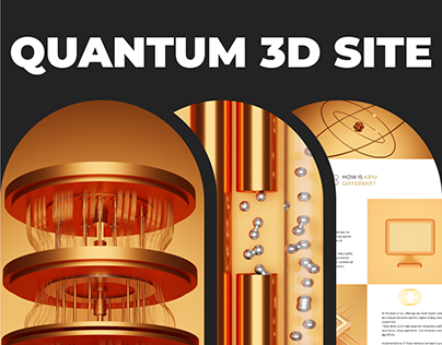 Kipu Quantum 3D Wordpress theme, UX UI site