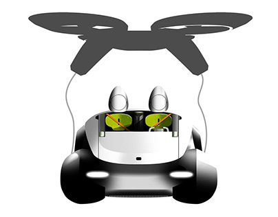 a car-drone combined concept