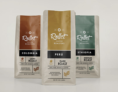 Rollet Coffee Roasters Branding