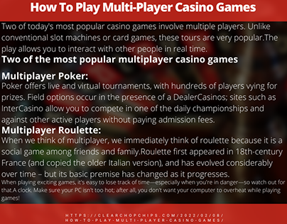 How To Play Multi Player Casino Games