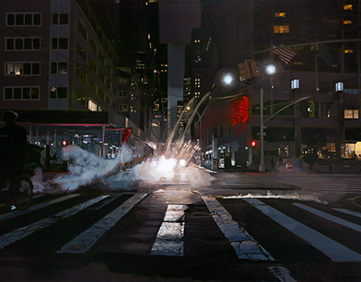 Project thumbnail - “Manhattan” 2024, 120x80 cm, tech. akryl
