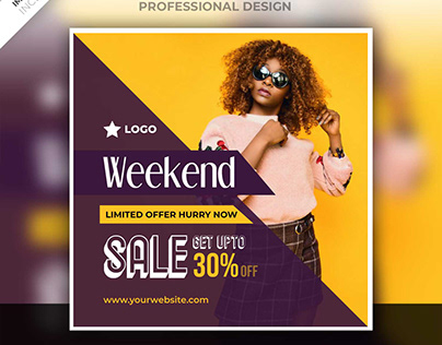 Weekend sale post design