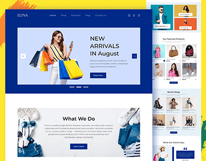 E-Commerce Fashion Website Landing Page