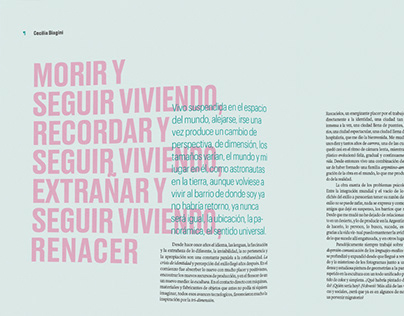 Diseño editorial para la revista de arte Ramona