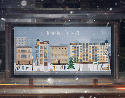 Christmas Town Illustration