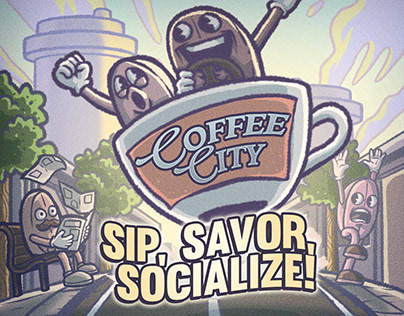 Coffee City (Coffee Event Illustration Concept)