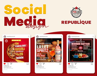 Republique Social House - Social Media Post Designs