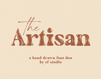 FREE | The Artisan Hand Drawn Font Duo