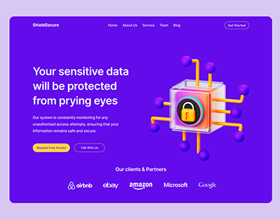 Cyber Security Landing Page Design