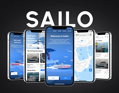 Sailo App | Boat booking application | UX&UI